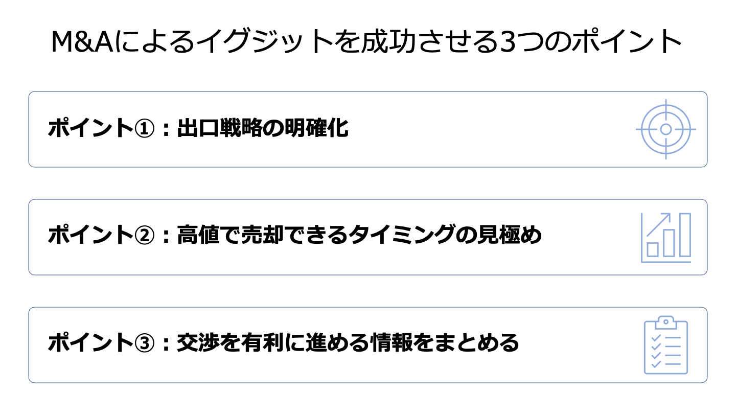 M&A イグジット 成功のポイント