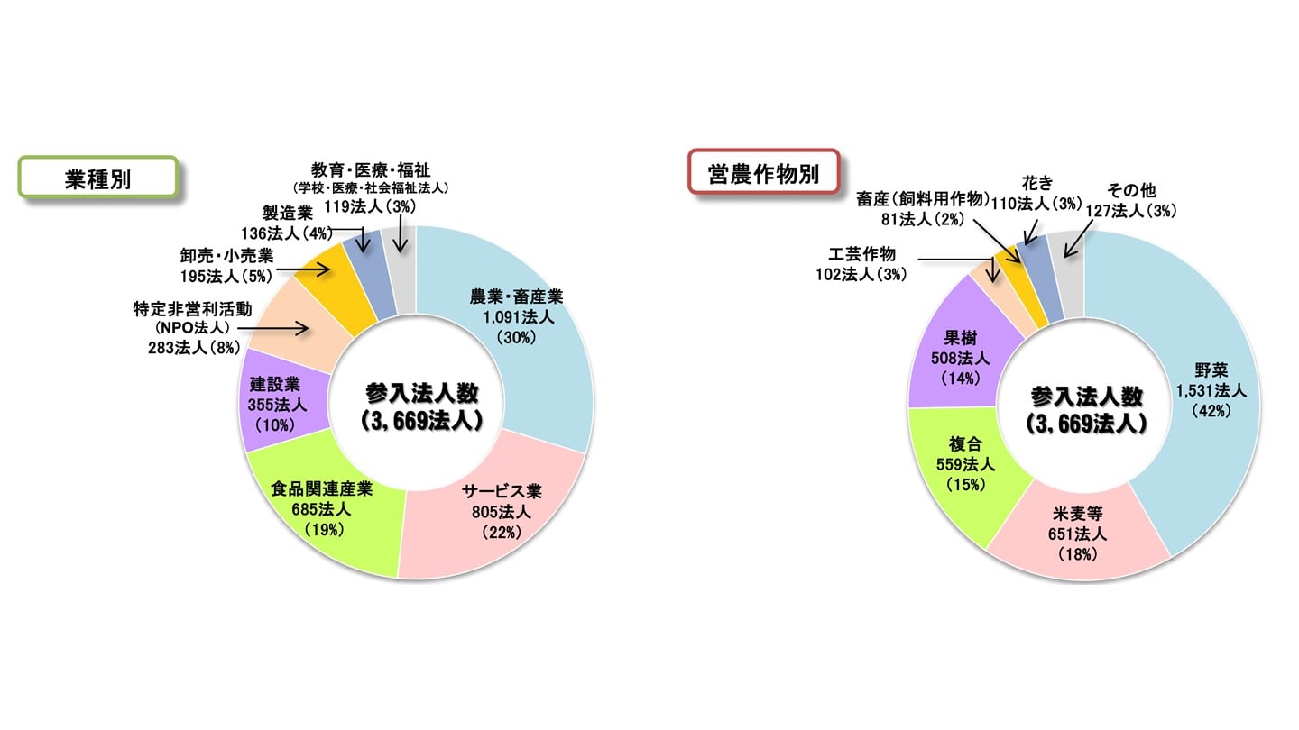 農業参入数の動向
