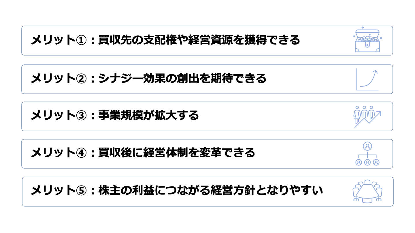 M&A 敵対的買収 メリット
