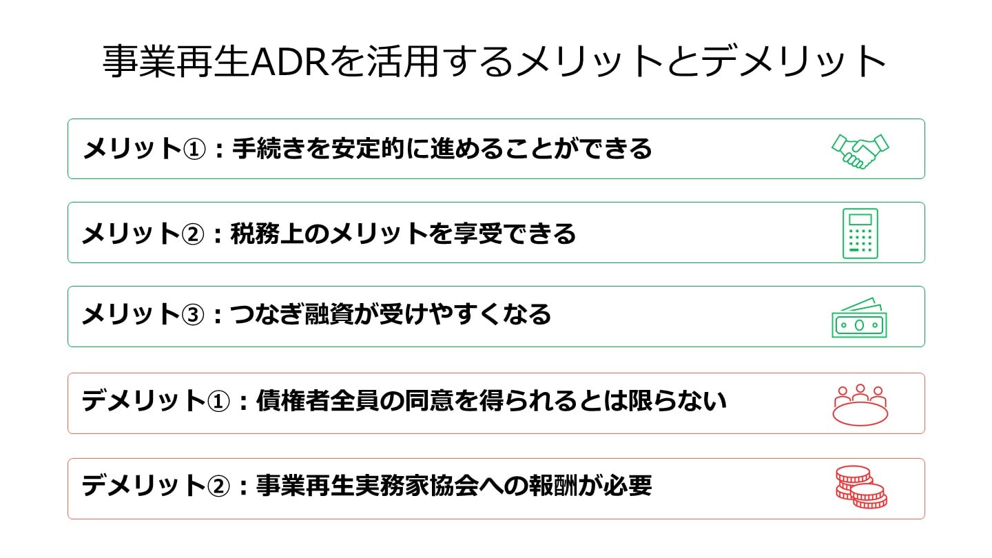 事業再生ADR メリット・デメリット