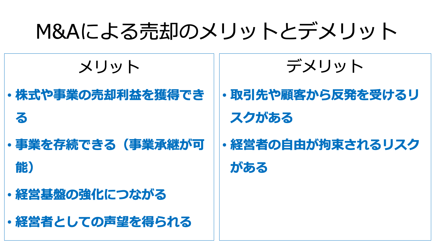 M&A 売却 メリット