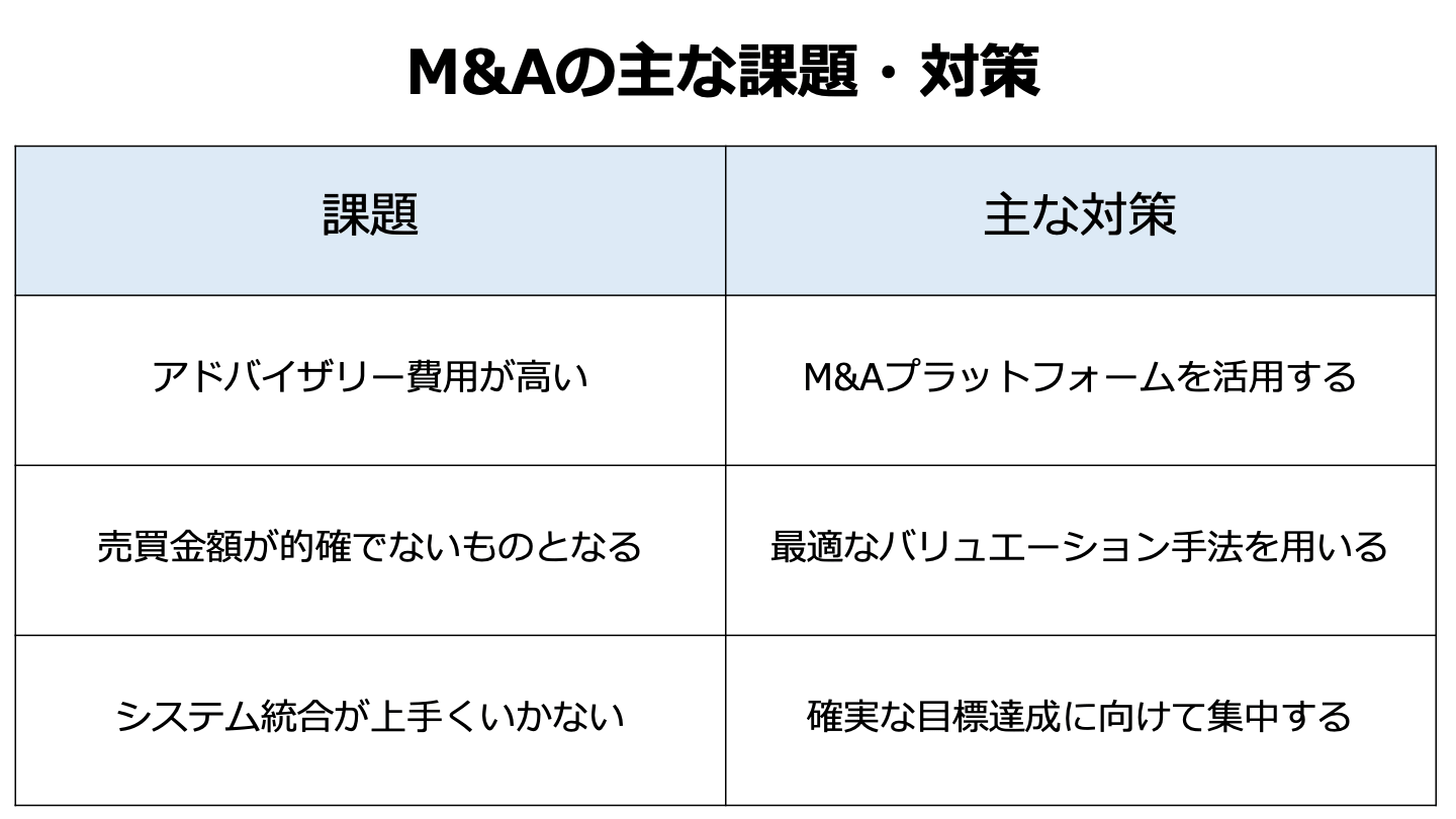 M&A 課題(FV)