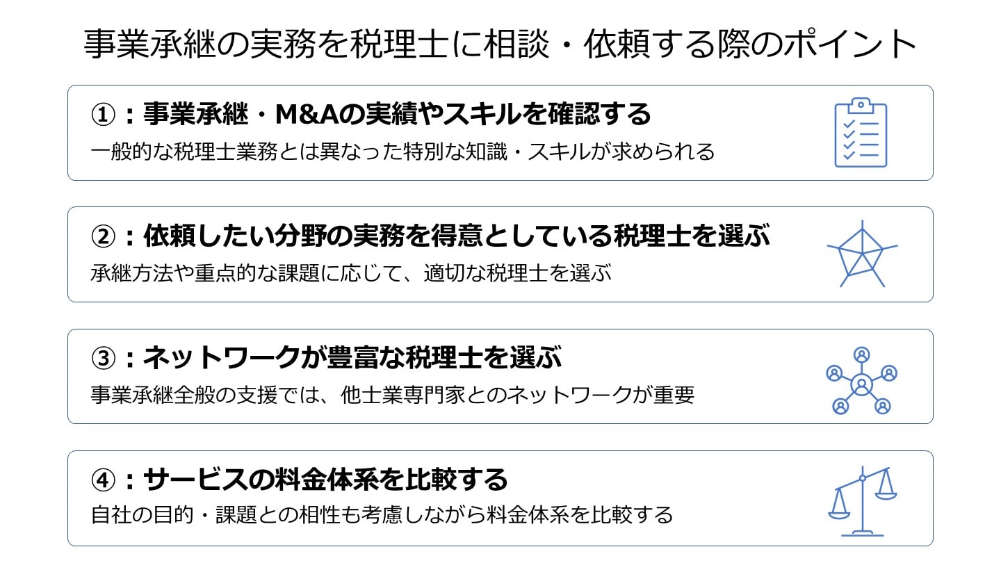 税理士 事業承継 相談・依頼